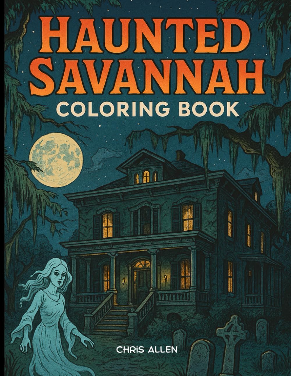 Cover of The Haunted Savannah Coloring Book